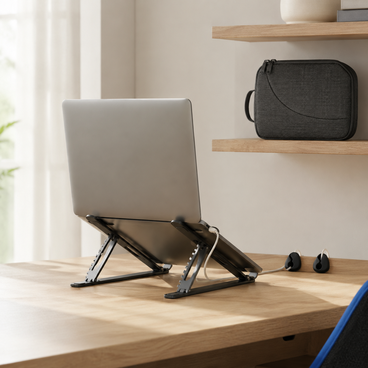 Un espace net.
Des outils bien placés.