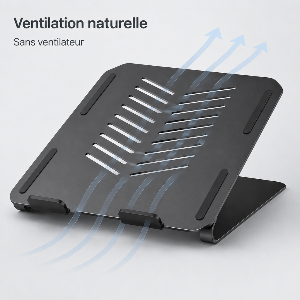 Support Ventilé Passif pour Ordinateur Portable