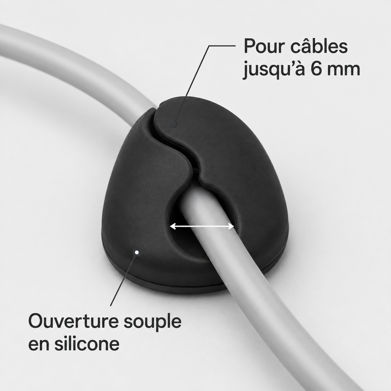 Clips Organisateurs de Câbles - Lot de 6