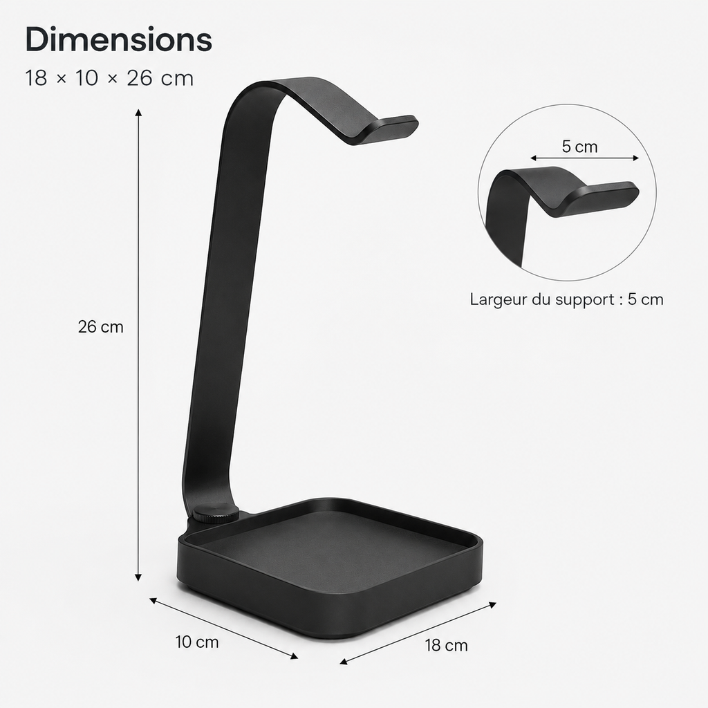 Support de Casque avec Vide-Poches