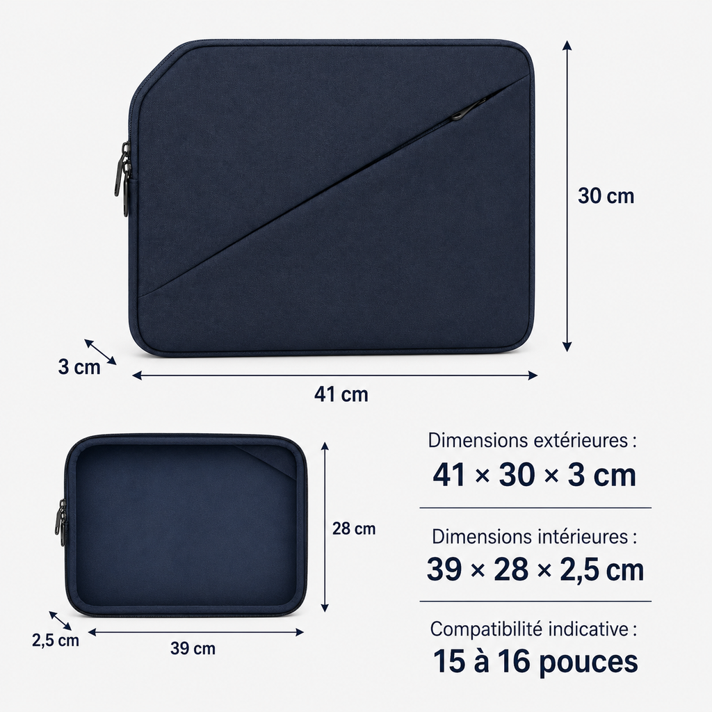 Housse pour Ordinateur Portable 15-16 Pouces