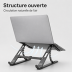 Support Pliable pour Ordinateur Portable - 6 Positions