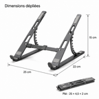 Support Pliable pour Ordinateur Portable - 6 Positions
